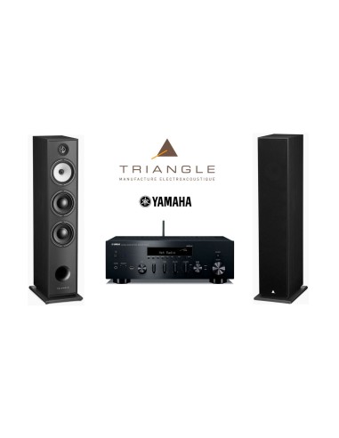 Стерео комплект Yamaha R-N602 & Triangle BR08