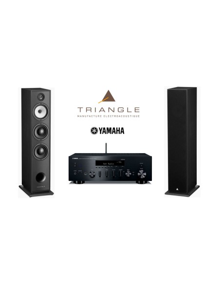 Стерео комплект Yamaha R-N602 & Triangle BR08