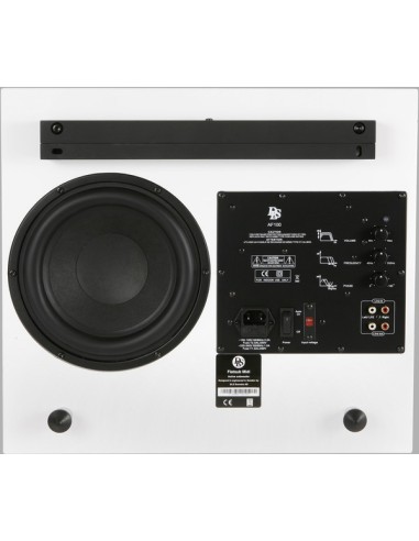 Flatsub 8, active wall sub 8", white satin