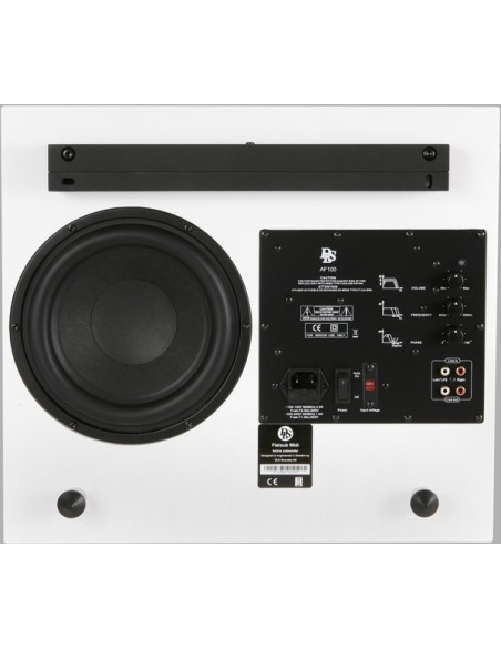 Flatsub 8, active wall sub 8", white satin