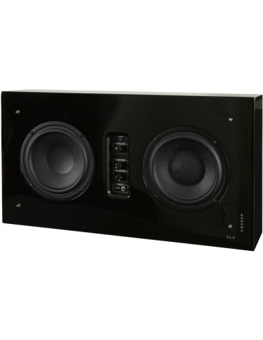 Flatsub Stereo-One, act. wall sub, black piano