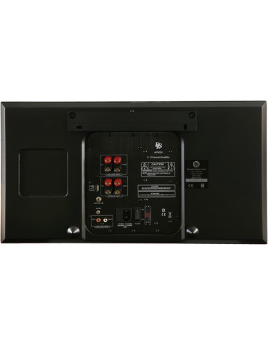 Flatsub Stereo-One, act. wall sub, black piano