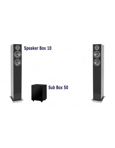Speaker Box 10 + Sub Box 50 (black hight glossy)