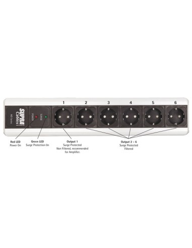 Mains Block MD06-EU/SP SWITCH